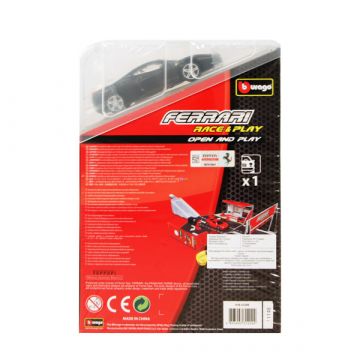 Bburago Ferrari Open and Play komplet: Ferrari 458 - črna 1:43 - .slika