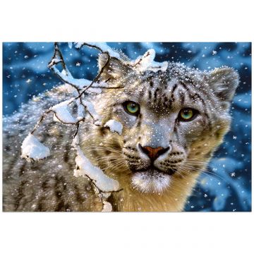 Snežni leopard - 1500-delna sestavljanka - .slika