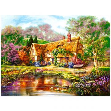 Somrak ob Zelenem jezeru - 3000-delni puzzle - .slika