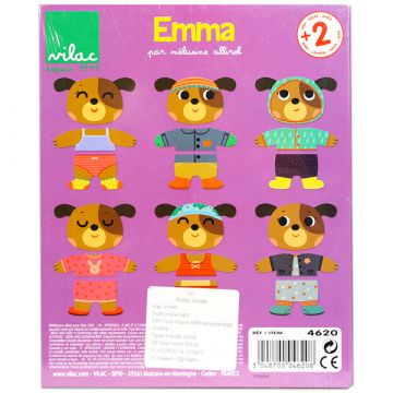 Emma se oblači puzzle za dojenčka - 6 x 3 kosov - .slika