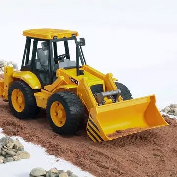 Bruder: JCB 4CX markolós traktor - 37 cm - . kép