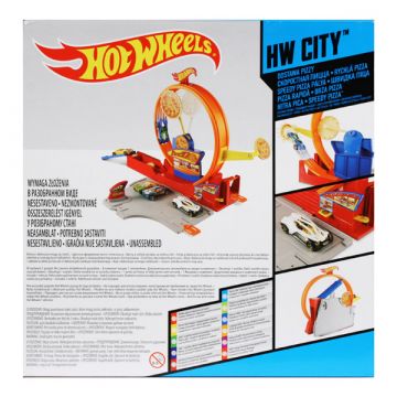 Hot Wheels City: Hitrostna dirkalna steza Speedy Pizza - .slika