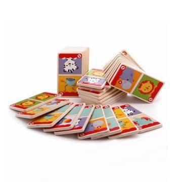 Fisher-Price: Lesene živalske domine - 28 kosov - .slika