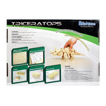 Gradbeni komplet robot dinozavra - Triceratops - .slika