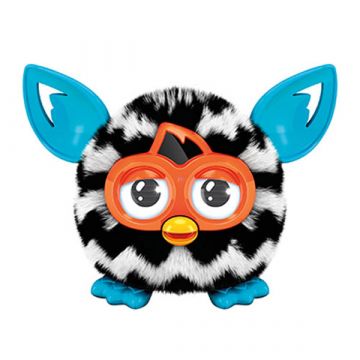 Minifigurica Furby Furblings interaktivna plišasta igrača - črno-bela - .slika