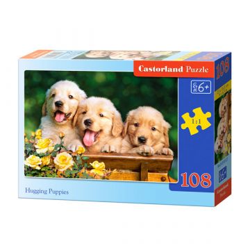 Golden retriever kutyakölykök 108 darabos puzzle