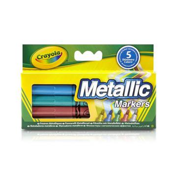 Crayola: metál színű filctollak - 5 darabos
