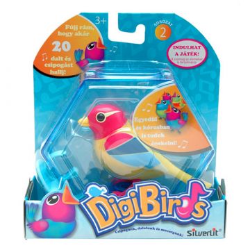 Digibirds 2: Összekapcsolható madárszobával - sárga-rózsaszín, Sunset