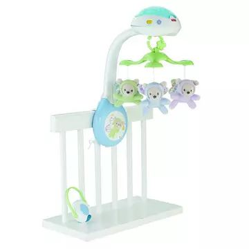 Fisher-Price: 3 vienā bērnu gultiņas rotaļlieta ar šūpuļdziesmām - .attēls
