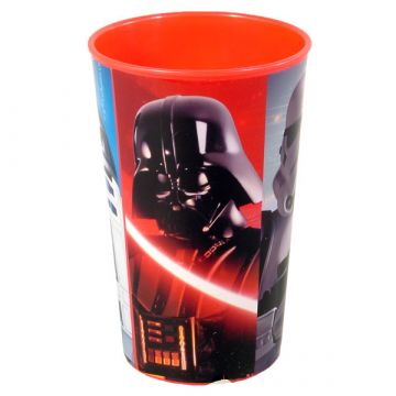 Star Wars: műanyag pohár - piros