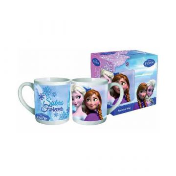 Disney hercegnők: Jégvarázs Elsa és Anna mintás porcelán bögre - 2 dl