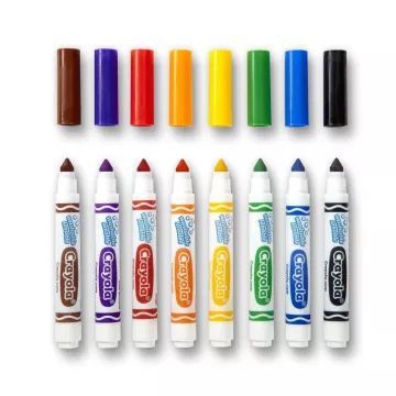 Crayola UltraClean pestav viltpliiatsid: 8 tk - eriti pestav paks komplekt - .pilt