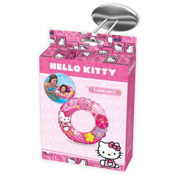 Pozdravljena Kitty: obroč 61 cm s cvetjem - .slika