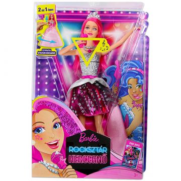 Barbie a Rocksztár hercegnő: éneklő Courtney hercegnő baba