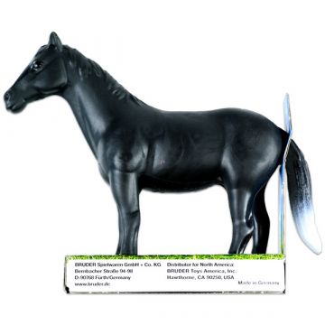 Bruder figura konj za vozila - črna, 17 cm - .slika