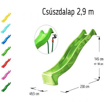 Placă tobogan, mov - 2,9 m - .foto