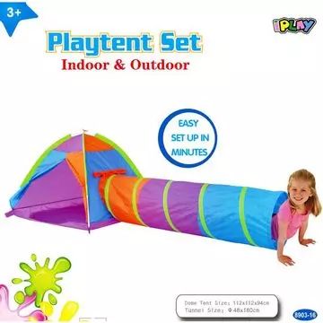 Kindertent met tunnel - .afbeelding