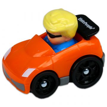 Little People autópajtások: narancssárga sportautó