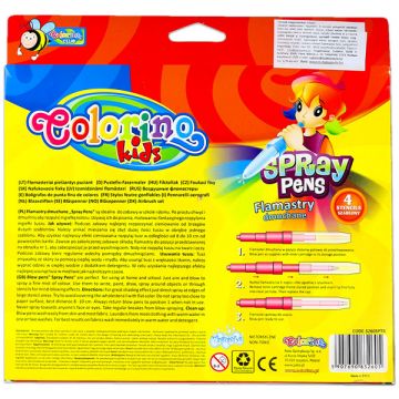 Colorino Kids: 10 kom. pihalni markerji s šablonami - .slika