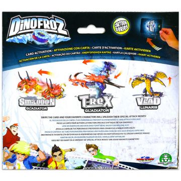 Dinofroz: figura v škatli 15 cm - T-rex gladiator - .slika