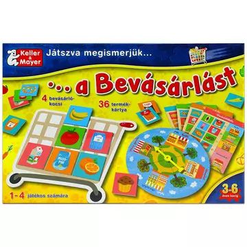 Impariamo giocando... Fare la spesa - gioco da tavolo in lingua ungherese - .immagine