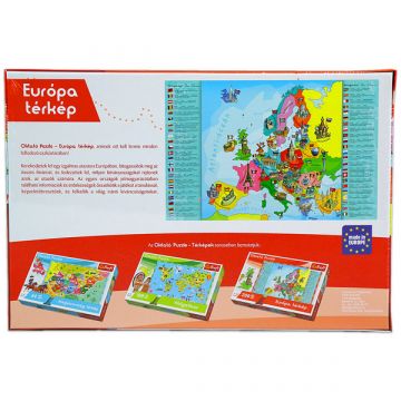 Evropa - izobraževalna sestavljanka z 200 deli, madžarski jezik - .slika