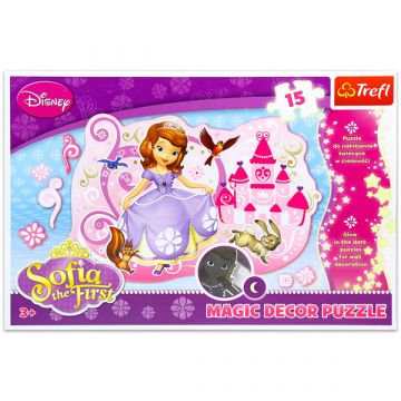 Disneyjeve princese: Sofia Prva Magic Decor - sestavljanka s 15 kosi - .slika