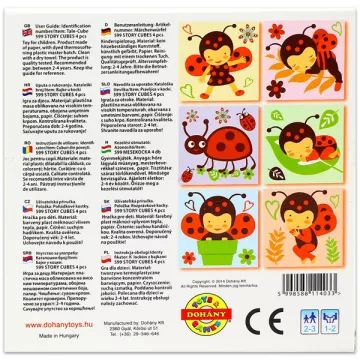 Puzzle misto con cubi, 4 pezzi - Coccinella - .immagine