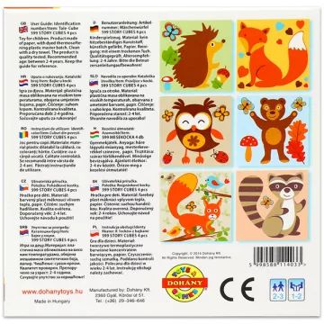 Mešana sestavljanka s kockami, 4 deli - Gozdne živali - .slika