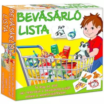 Lista de compras - juego de mesa en húngaro