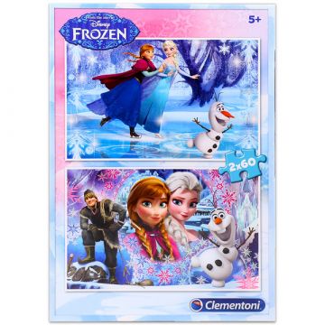 Clementoni: Frozen - sestavljanka z 2 x 60 kosov - .slika