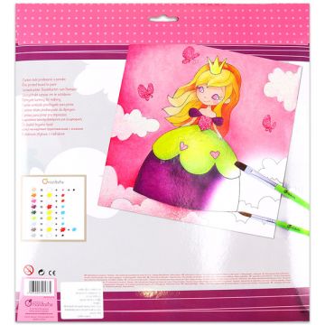 Platno za slikanje z vnaprej narisanim vzorcem - Princesa - .slika