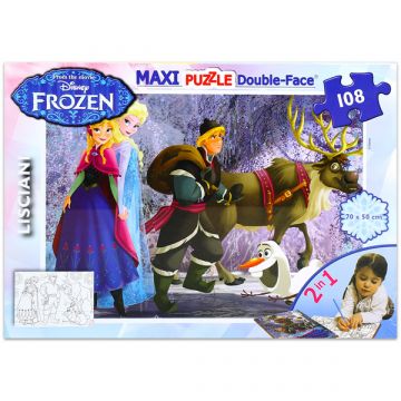 Disneyjeve princese: Ledeno kraljestvo - maxi pobarvanka sestavljanka s 108 kosi - .slika