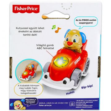 Fisher-Price: Mini avto s kužkom - rdeč, v madžarščini - .slika