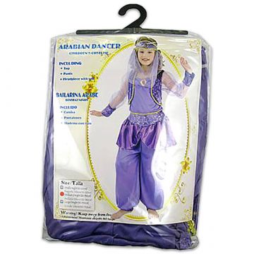 Kostum Arabska plesalka - velikost 120-130 cm, vijolična - .slika