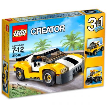 LEGO CREATOR: Sárga gyorsasági autó 31046