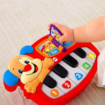 Fisher-Price: Smeh & Učenje! Izobraževalni klavir s psičkom - madžarski jezik - .slika