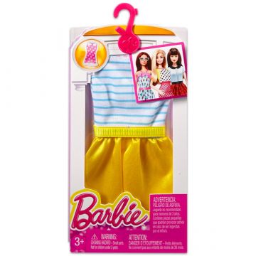 Barbie: Obleke - modro-belo-rumena - .slika