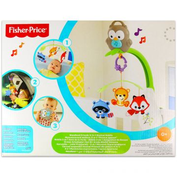 Fisher-Price: Glasbeni vrtiljak 3-v-1 Gozdni prijatelji - .slika
