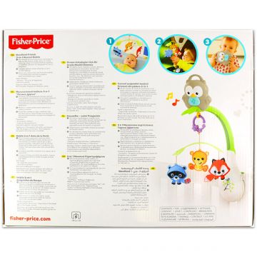 Fisher-Price: Glasbeni vrtiljak 3-v-1 Gozdni prijatelji - .slika