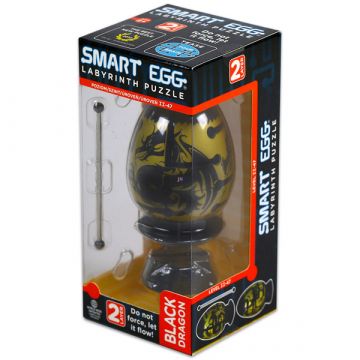 Smart Egg - Fekete Sárkány 2. szintű dobozos okostojás 3D logikai játék
