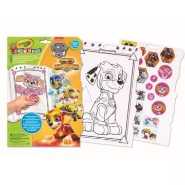 Crayola Mini Kids: Paw Patrol krāsojamā un uzlīmju grāmata - .attēls