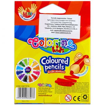 Colorino Kids: mini trikotne barvice - 12 kosov - .slika