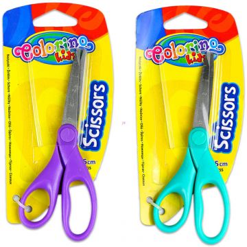 Colorino Kids: šolske škarje - 13,5 cm, različne barve - .slika