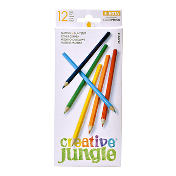 Creative Jungle: Színes ceruza készlet, 12 darab