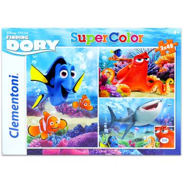 Clementoni: Iskanje Dory - SuperColor sestavljanka s 3x48 kosi - .slika