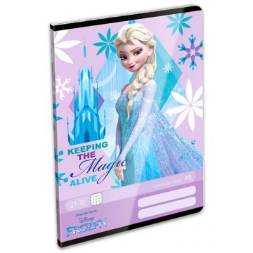 Disney hercegnők Jégvarázs Elza négyzetrácsos füzet - A5-ös, 27-32