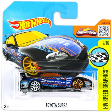 Hot Wheels Speed Graphics: Toyota Supra kisautó - fekete - Tulli.ro