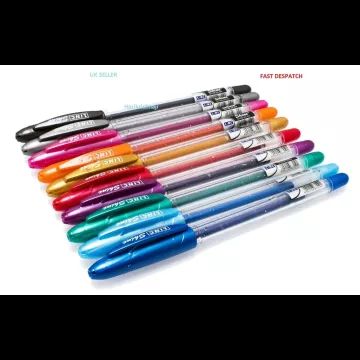 Csillámos zselés toll 10 darabos készlet - . kép