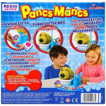 Pancs Mancs - allegro gioco da tavolo familiare per fare il bagnetto ai cagnolini - in lingua ungherese - .immagine